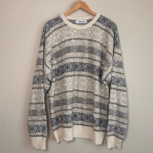 Vintage Jantzen 90's Nordic Pattern Crewneck Pullover Sweater Size XL